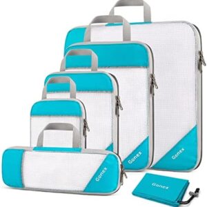 Compression Packing Cubes, Gonex Extensible Storage Mesh Bags Organizers