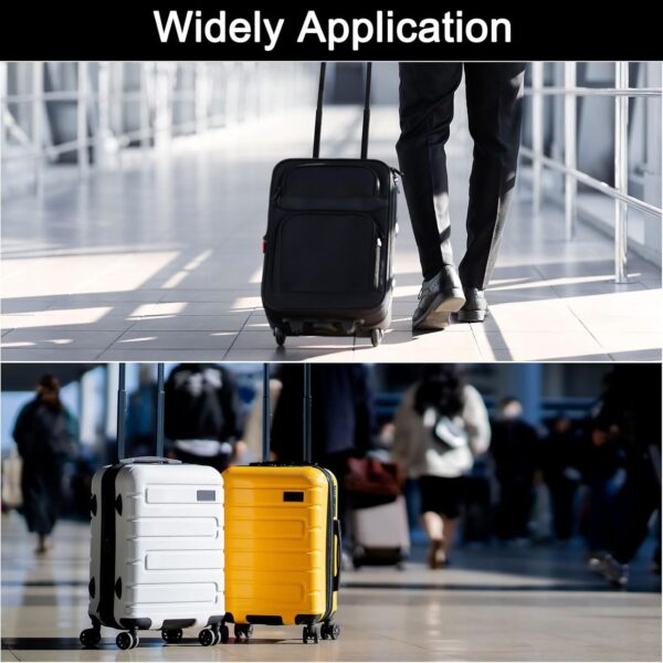 uxcell 8Pcs Luggage Replacement Pads, Plastic Luggage Stand Feet Stud, Suitcase and Travel Gear Bottom Side Accessories with Self-Tapping Screws, Black (47x47x25mm) - Image 7