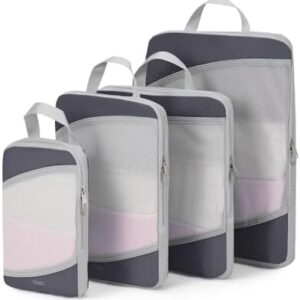 Compression Packing Cubes for Travel,CLUCI 7 Set/4 Set Travel Essentials,Organizer Bags for Luggage,Travel Accessories