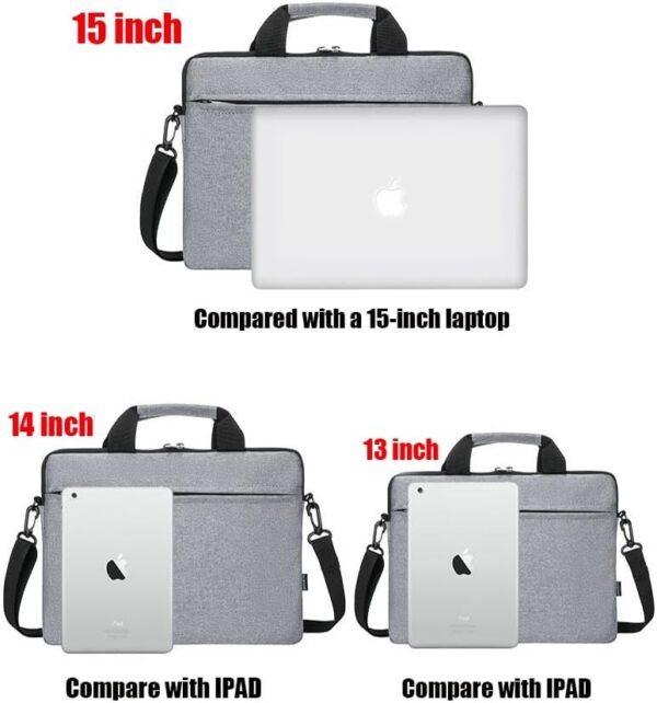 13-14-15 Inch Laptop Case Bag,Durable and Water-Repellent Fabric Laptop Bag - Image 4