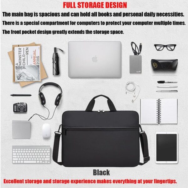 13-14-15 Inch Laptop Case Bag,Durable and Water-Repellent Fabric Laptop Bag - Image 2