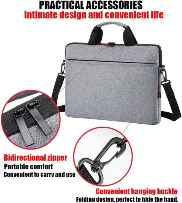13-14-15 Inch Laptop Case Bag,Durable and Water-Repellent Fabric Laptop Bag - Image 5