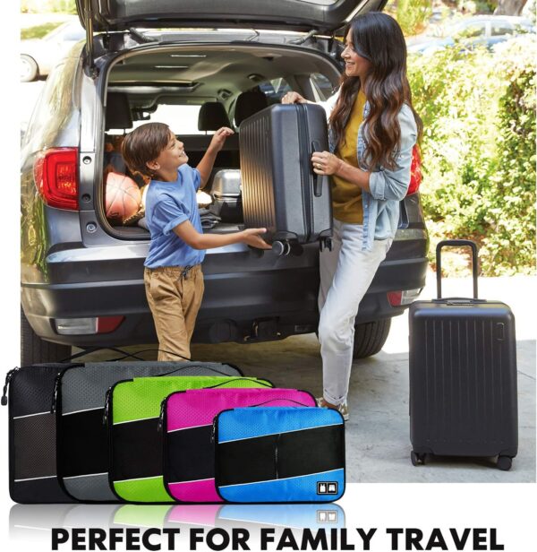 Packing Cubes Luggage Bags Organizer Durable Travel Accessories With Clothing Label - Image 7